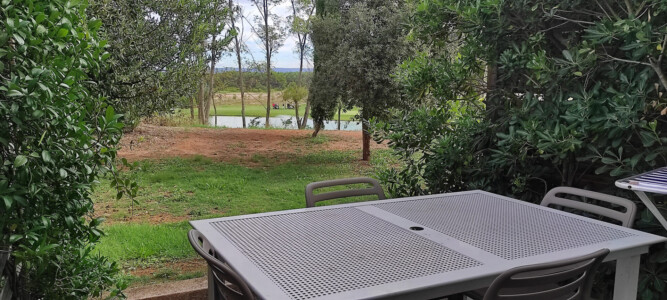 La vue sur le Golf de la Cabre d'Or